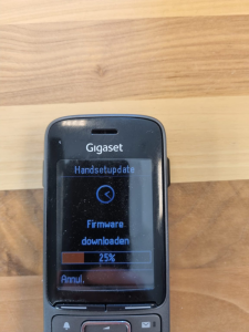 Firmware update DECT telefoon